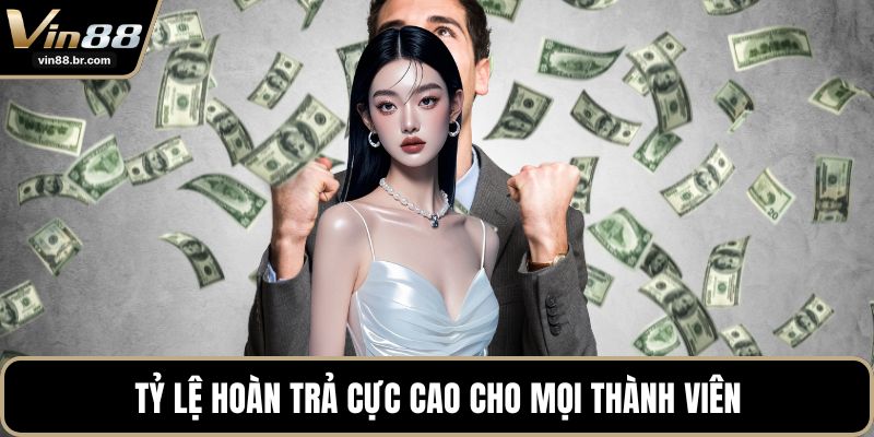 Tỷ lệ hoàn trả cực cao cho mọi thành viên
